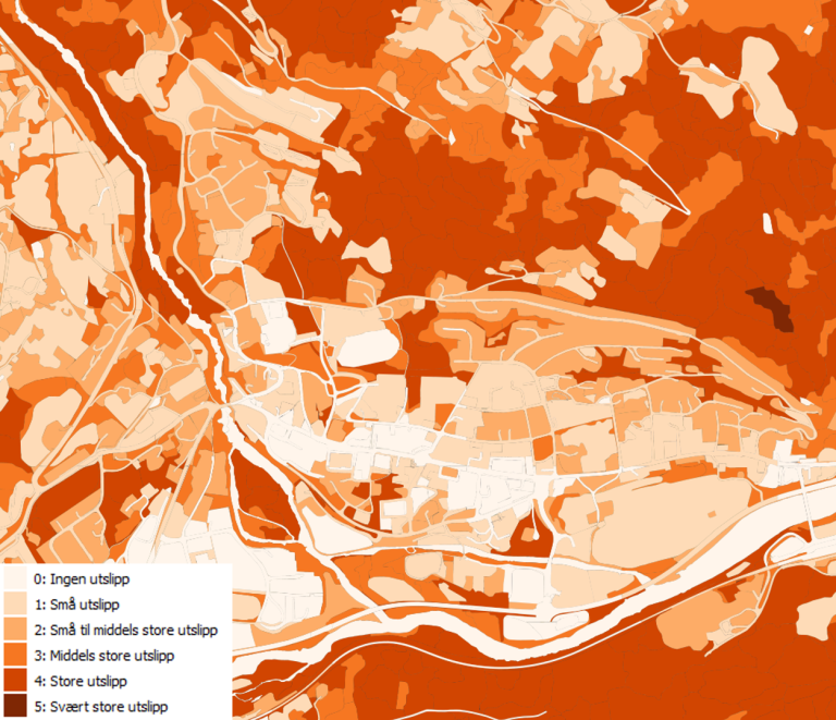 Nye kart hjelper kommuner i Hallingdal med å ta klimahensyn